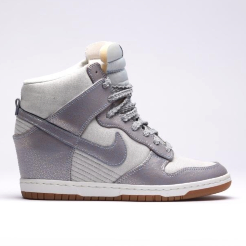 Nike Dunk Sky High Essential 'Silver lce Blue' Sneaker Wedges